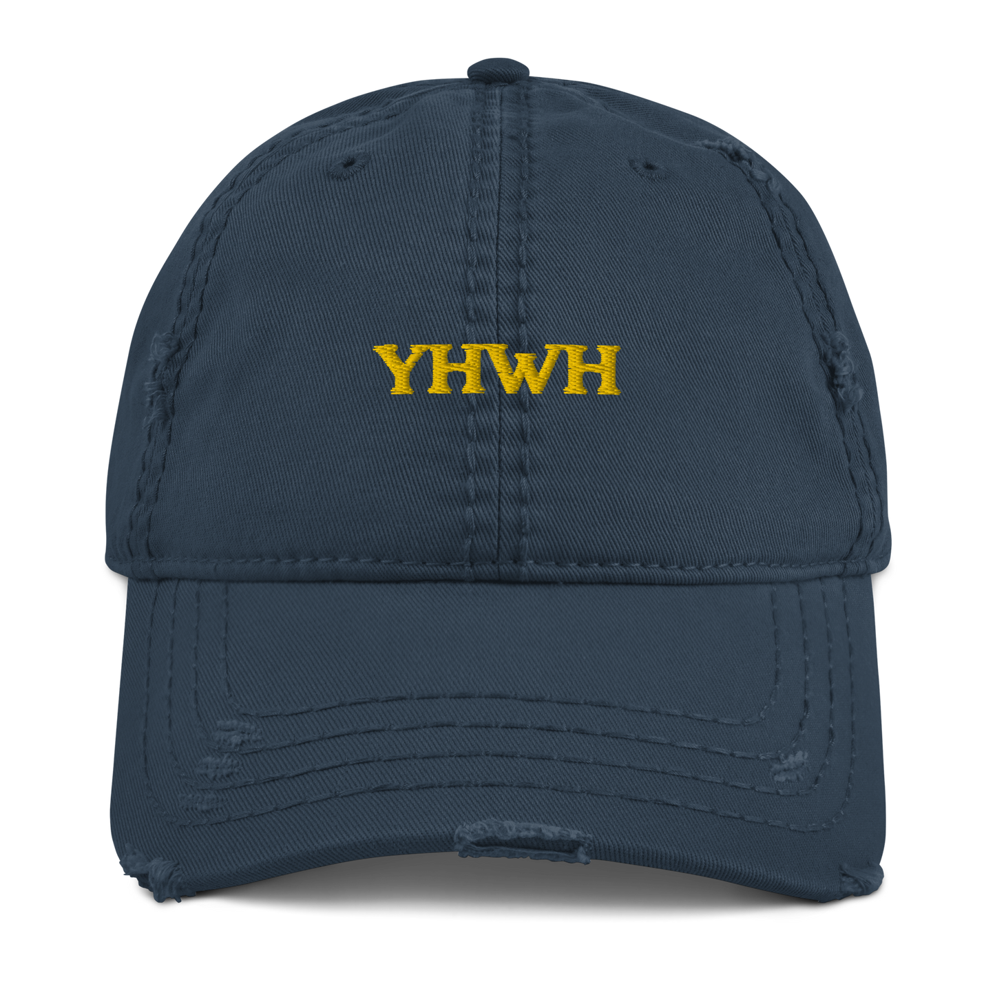 YAHWEH DISTRESSED DAD HAT
